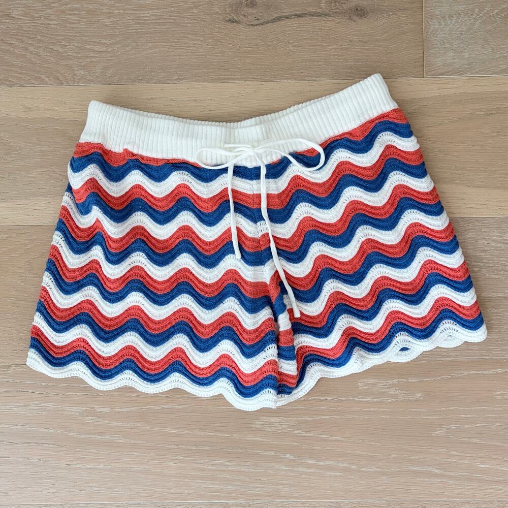 Fantastic Fawn Chevron Knit Lined Shorts NWOT Size Large Boho